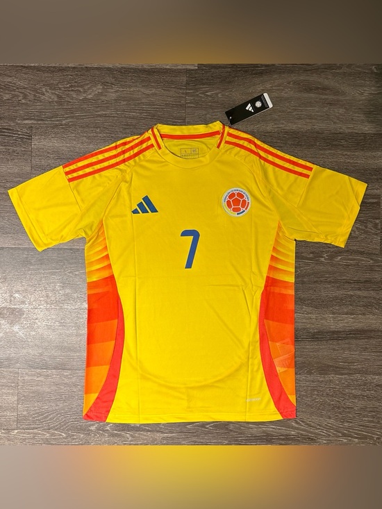 adidas Other - Adidas Colombia Copa América Luis Diaz Yellow Soccer Jersey #7 Men’s Size Large